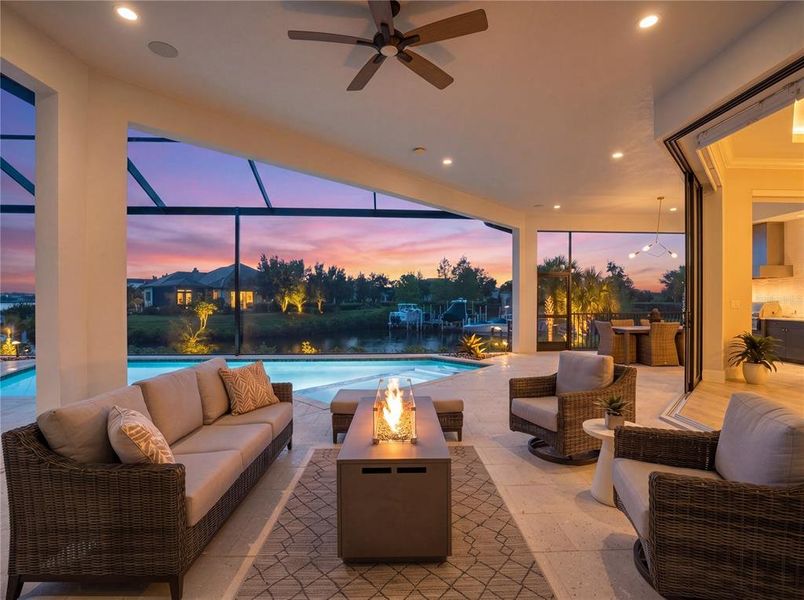 Exterior details and patio area of a home in , Parrish (Image 37).