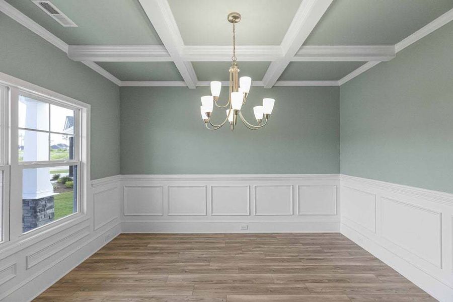 Representative unfurnished interior of a home built from the Pamlico by Caviness & Cates Communities in Bartlett Manor, Youngsville (Image 45).