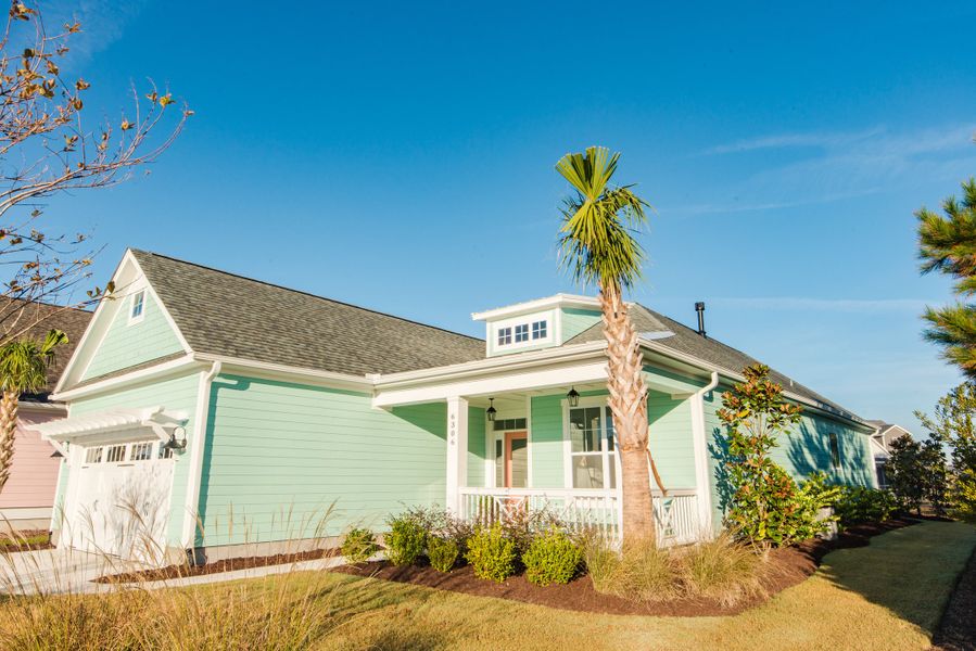 Representative exterior photo of a completed home built from the Marshall by Bill Clark Homes in Riverside Cove, Wilmington, NC (Image 27).