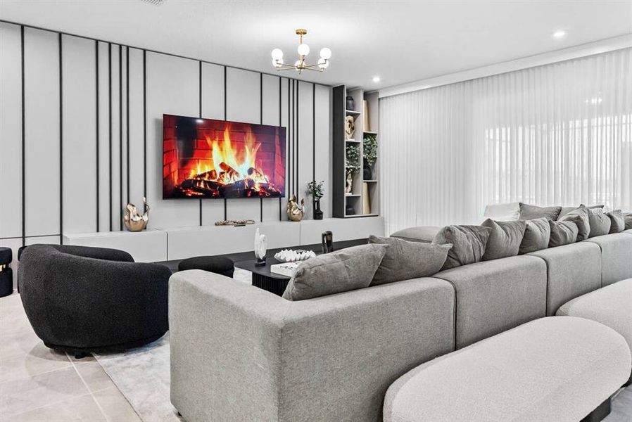 Furnished interior view inside a new home in , Davenport (Image 14).