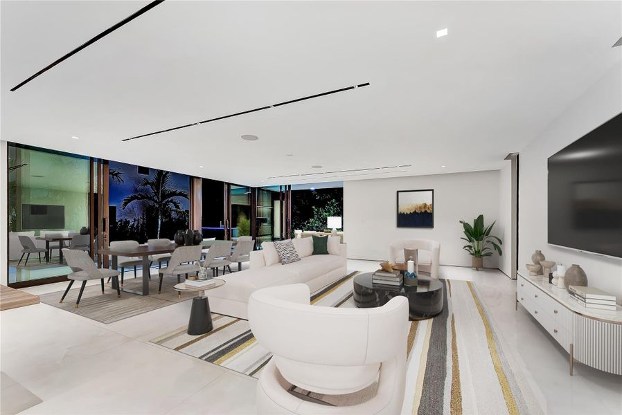 Furnished interior view inside a new home in , Miami (Image 73). Furnished interior view inside a new home in , Miami (Image 73).