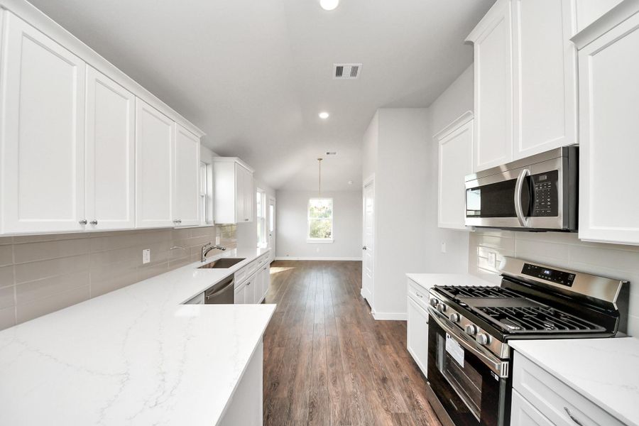 Furnished interior view inside a new home in , Cleveland (Image 8).