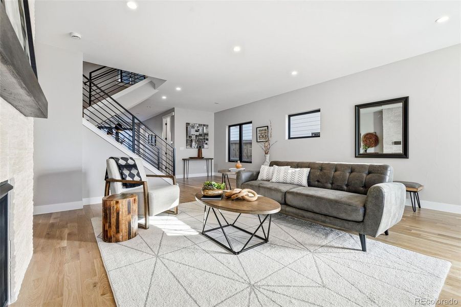 Furnished interior view inside a new home in , Denver (Image 7). Furnished interior view inside a new home in , Denver (Image 7).