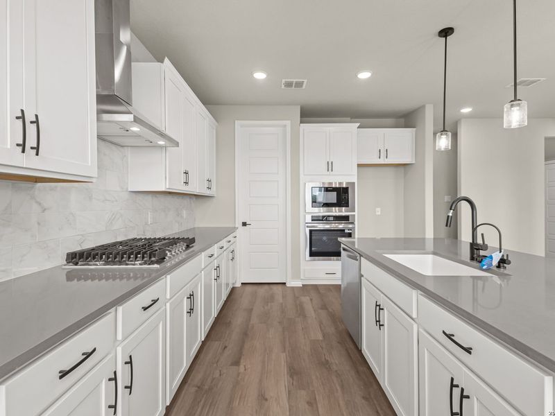 Furnished interior view inside a new home in The Reserve at Potranco Oaks, Castroville (Image 11).