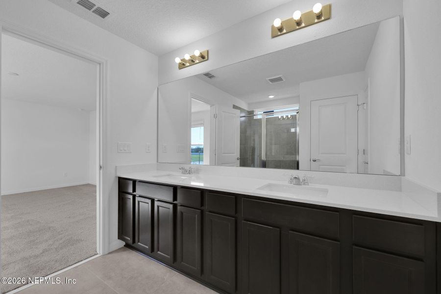 Furnished interior view inside a new home in Wells Landing, Jacksonville (Image 8).