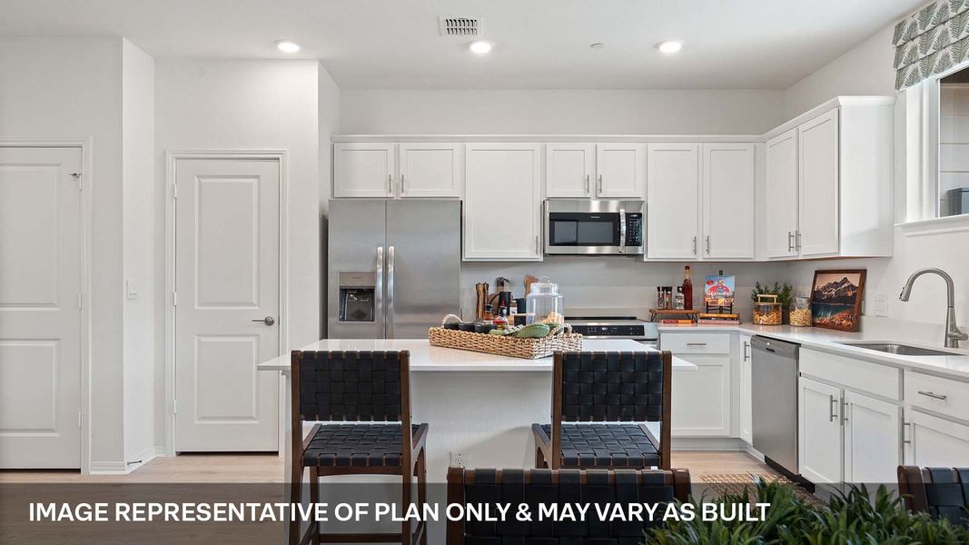 Furnished interior view inside a new home in Avery Centre, Round Rock (Image 19).
