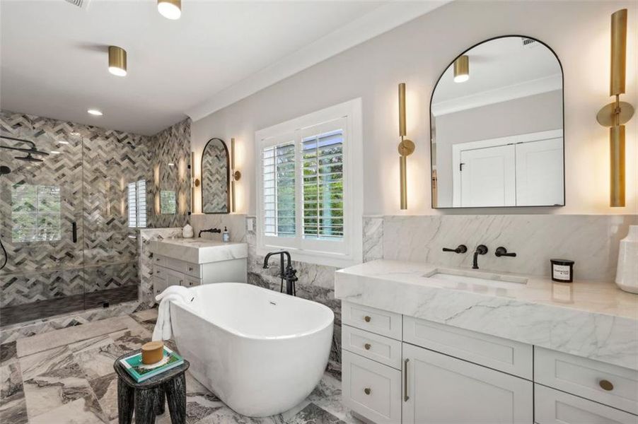 Furnished interior view inside a new home in , Brookhaven (Image 30).