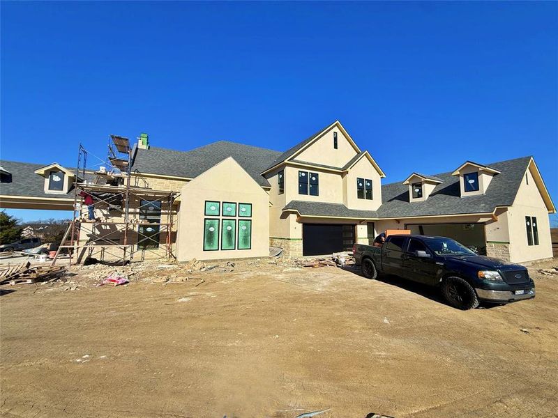 In-progress construction of a new home in , Weston, TX (Image 11).
