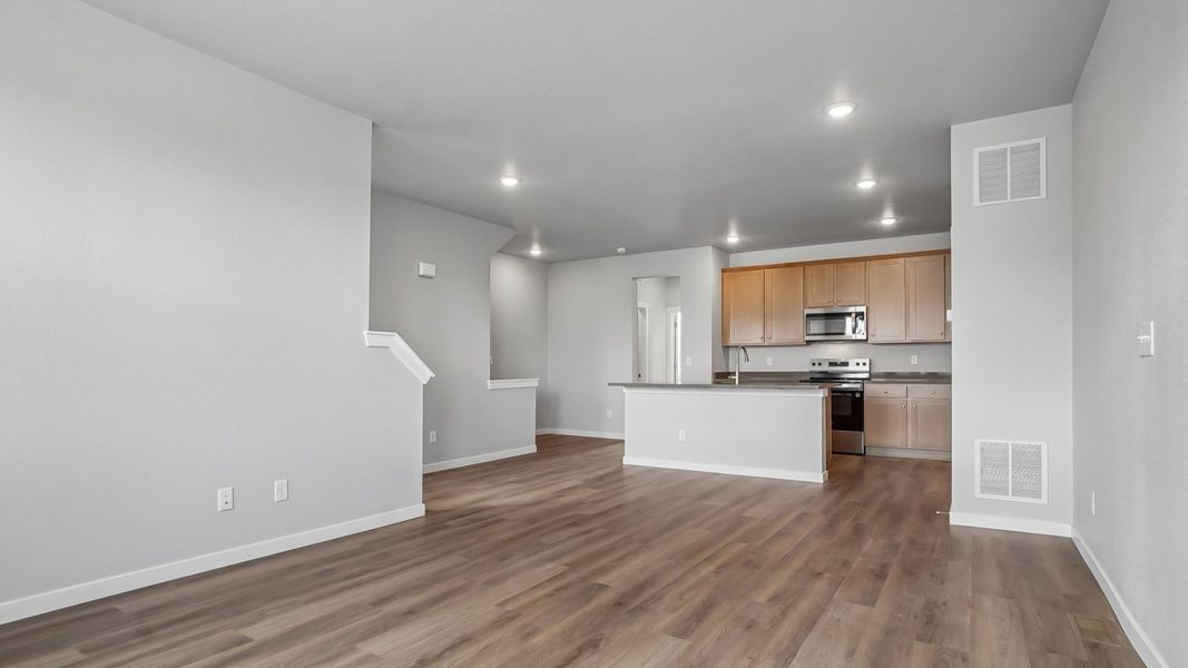 Furnished interior view inside a new home in Windler Townhomes, Aurora (Image 9).