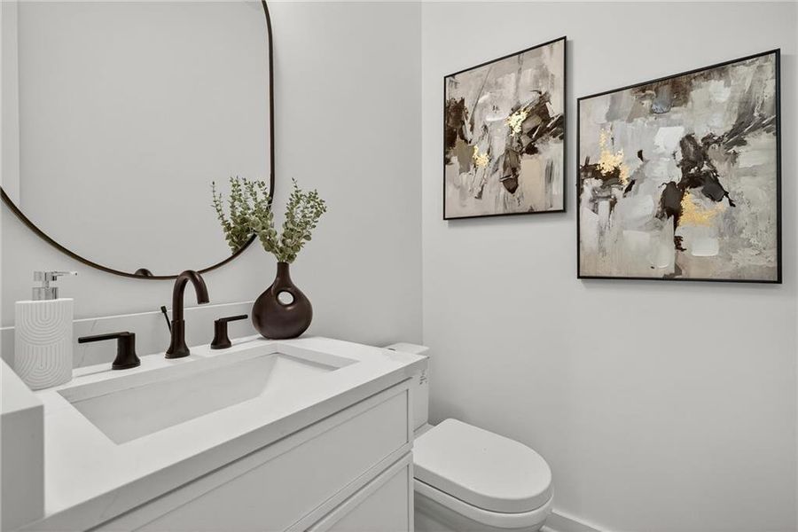 Furnished interior view inside a new home in , Atlanta (Image 9).