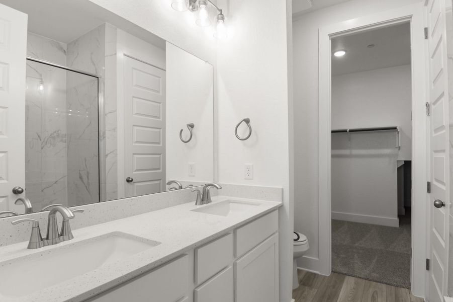 Furnished interior view inside a new home in Center 45, Round Rock (Image 13).