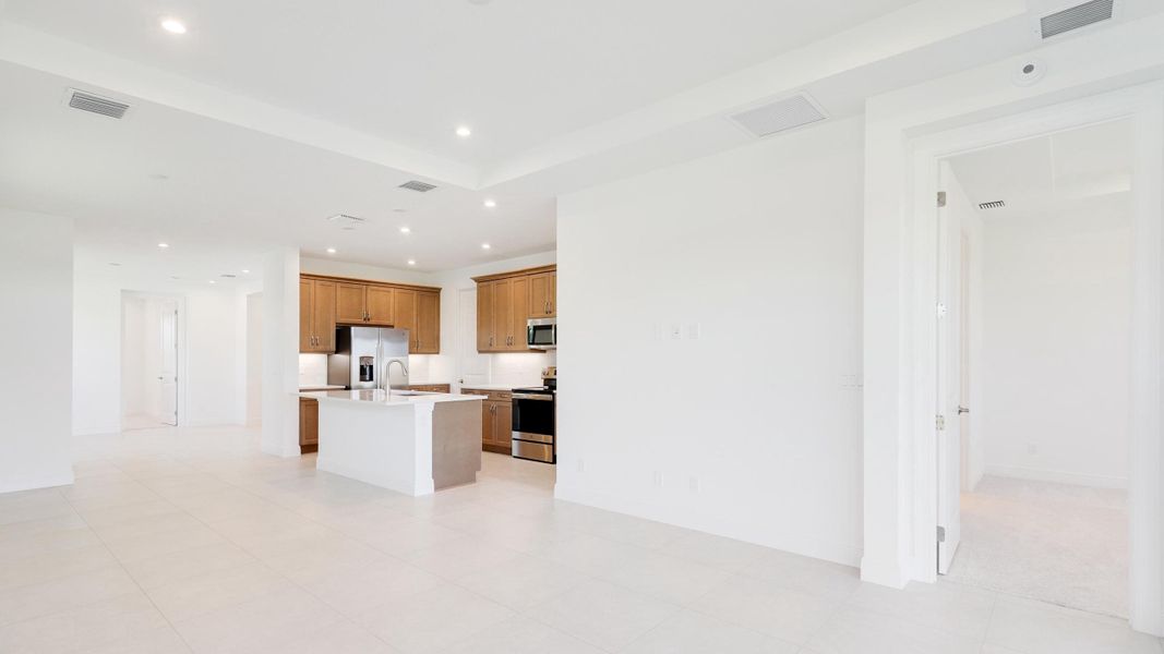 Great Room into Island Kitchen