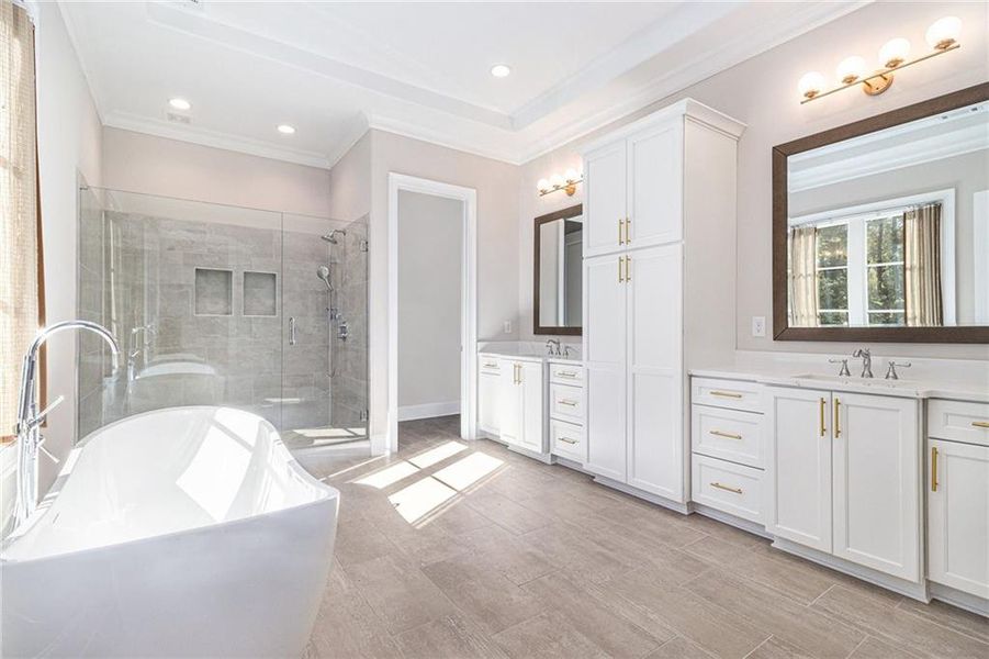 Furnished interior view inside a new home in , Brookhaven (Image 17).