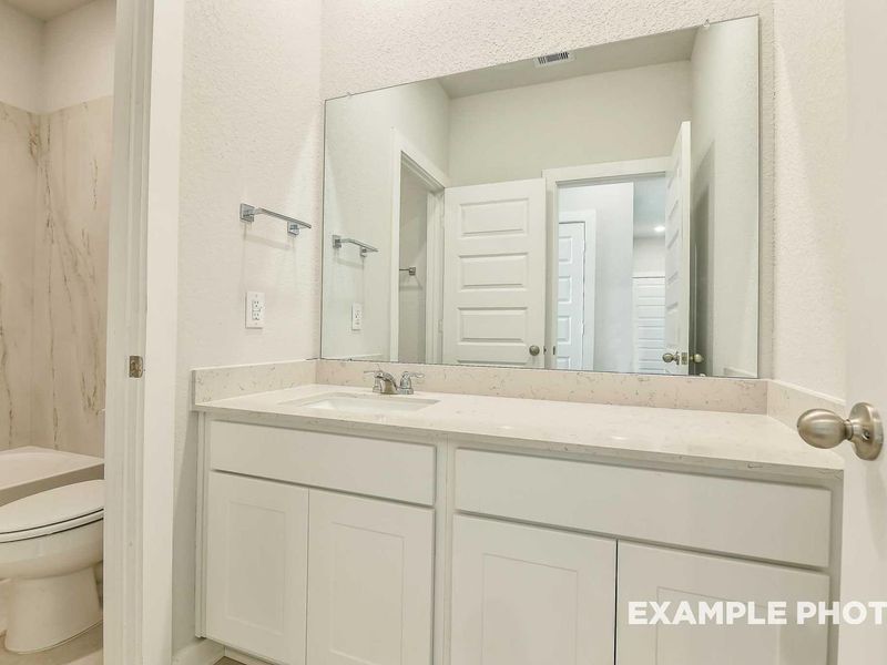 Furnished interior view inside a new home in Robins Landing, Houston (Image 9). Furnished interior view inside a new home in Robins Landing, Houston (Image 9).