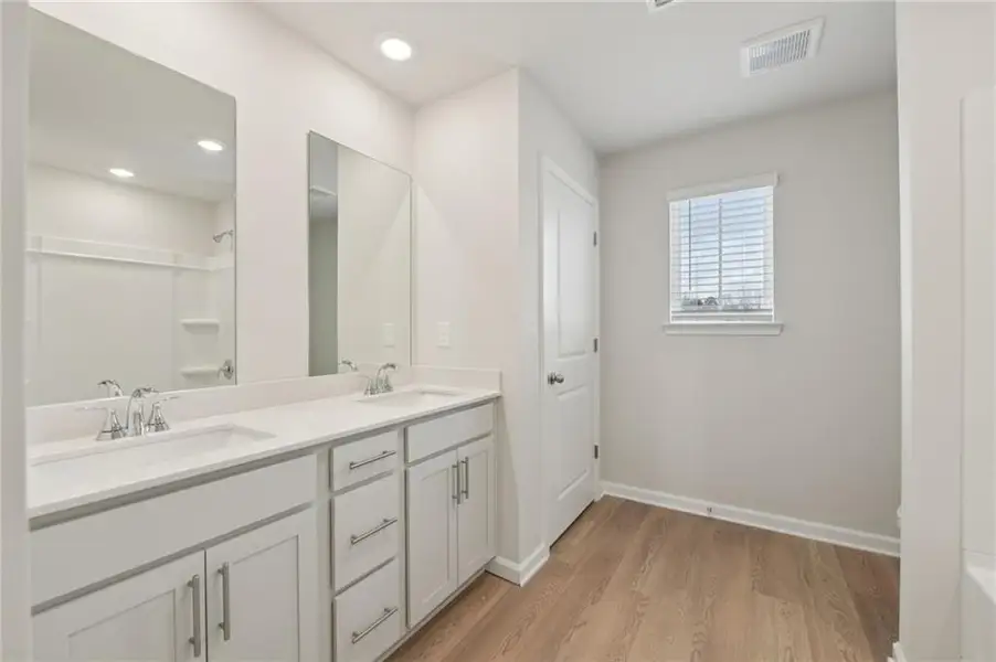 Furnished interior view inside a new home in Parkside at Grayson, Grayson (Image 10).