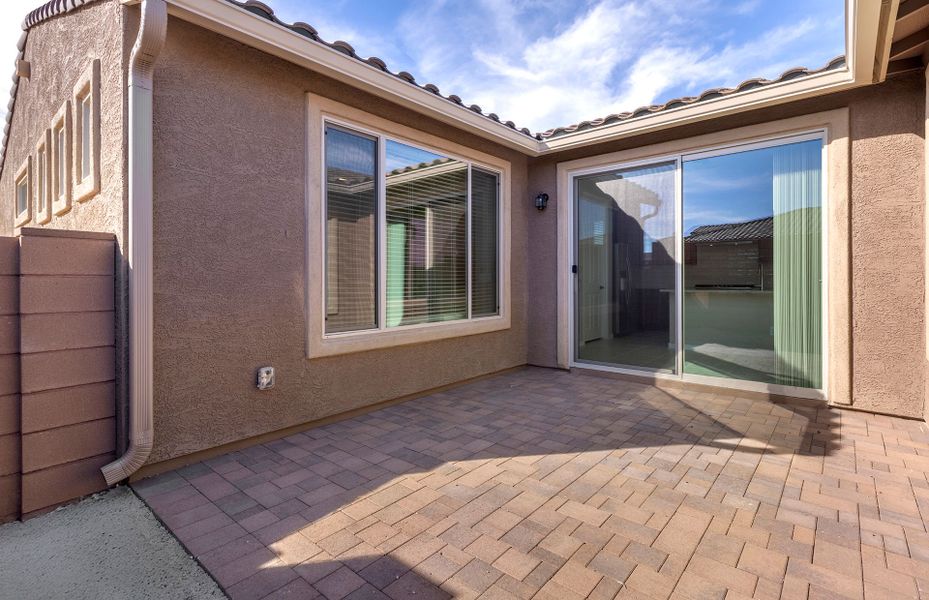 Exterior details and patio area of a home in Del Webb at Rocking K, Tucson (Image 3). Exterior details and patio area of a home in Del Webb at Rocking K, Tucson (Image 3).