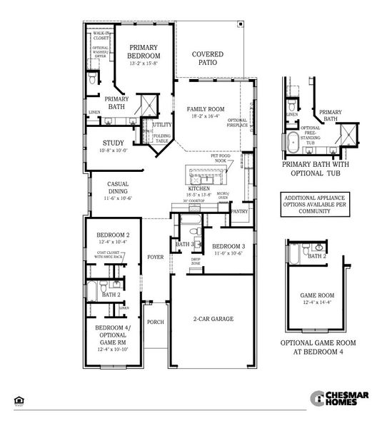 2D floor plan layout of this home in Blue Heron, Mont Belvieu, TX (Image 6). 2D floor plan layout of this home in Blue Heron, Mont Belvieu, TX (Image 6).
