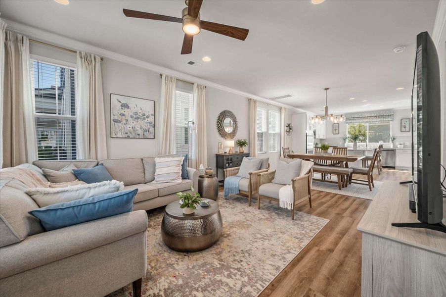 Furnished interior view inside a new home in , Summerville (Image 27). Furnished interior view inside a new home in , Summerville (Image 27).