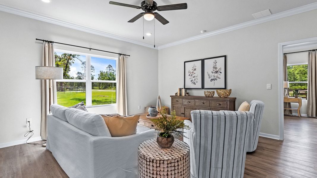 Furnished interior view inside a new home in Fallschase, Tallahassee (Image 32).