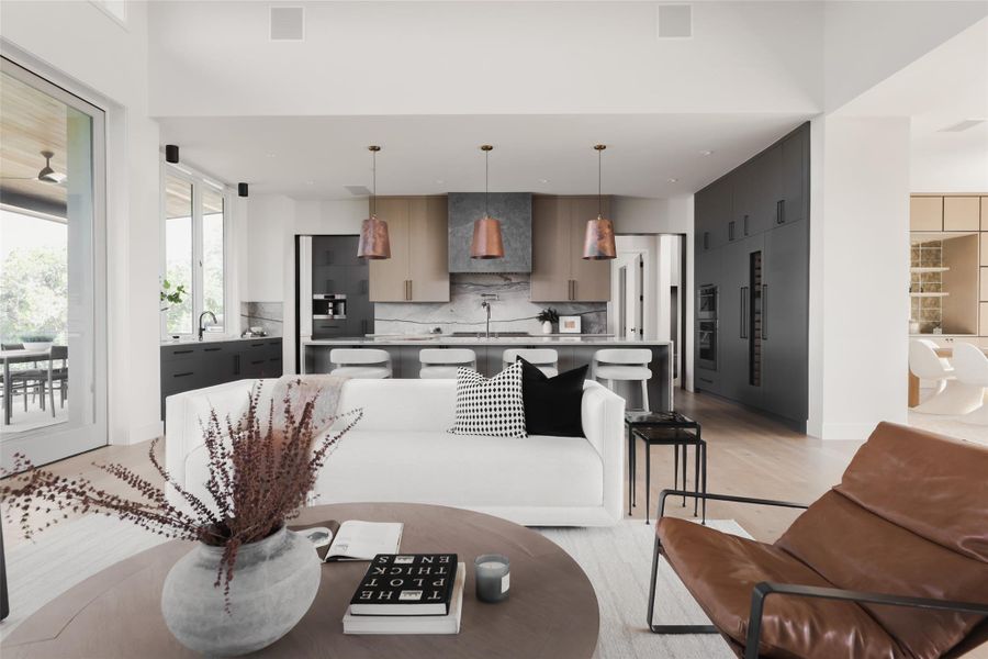 Furnished interior view inside a new home in , Austin (Image 10). Furnished interior view inside a new home in , Austin (Image 10).