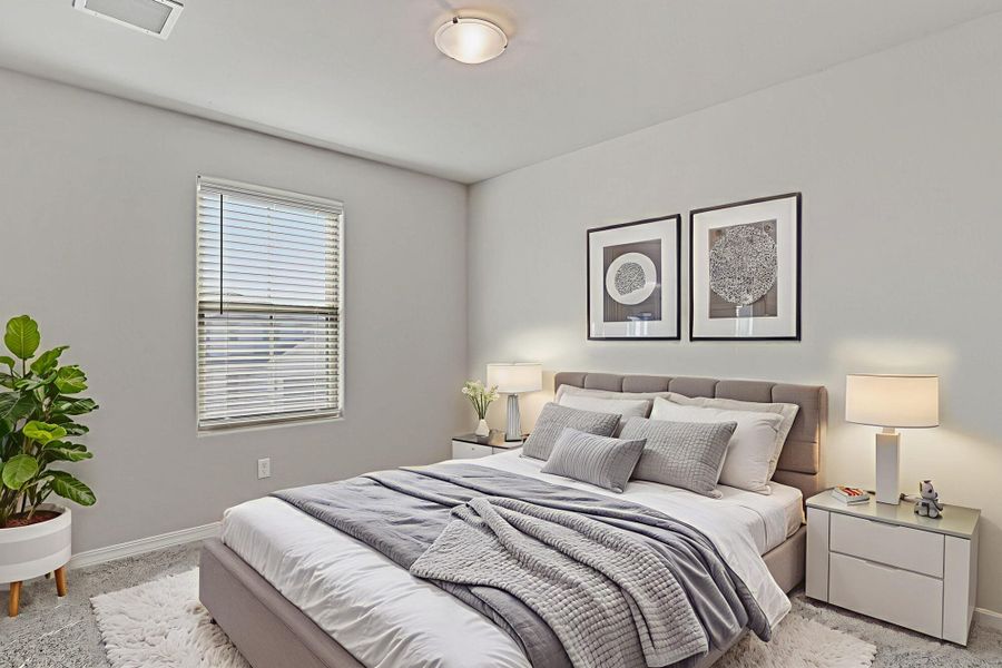 Furnished interior view inside a new home in Emerald Estates, Horizon City (Image 2). Furnished interior view inside a new home in Emerald Estates, Horizon City (Image 2).