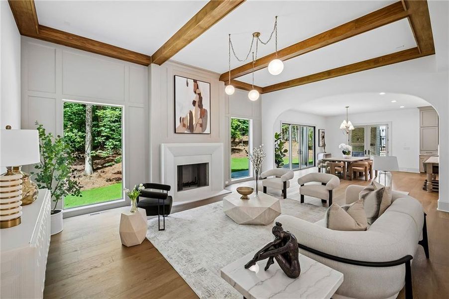 Furnished interior view inside a new home in , Atlanta (Image 5).