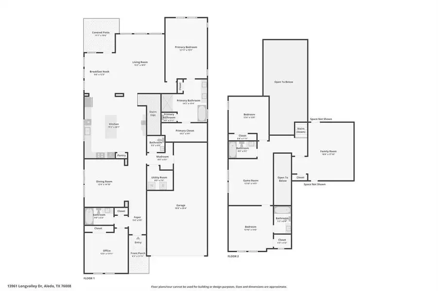 2D floor plan layout of this home in , Fort Worth, TX (Image 5).