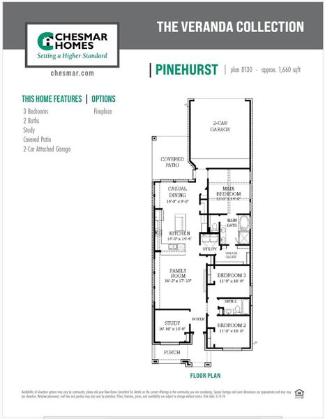 Pinehurst floor plan Pinehurst floor plan