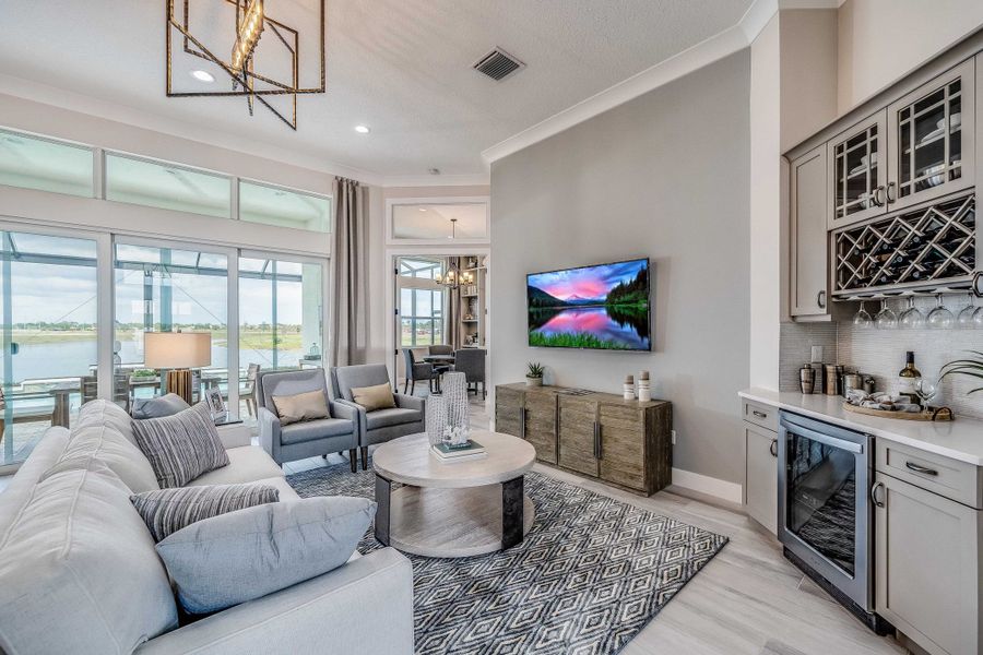 Furnished interior view inside a new home in Bent Pine Preserve, Vero Beach (Image 12). Furnished interior view inside a new home in Bent Pine Preserve, Vero Beach (Image 12).