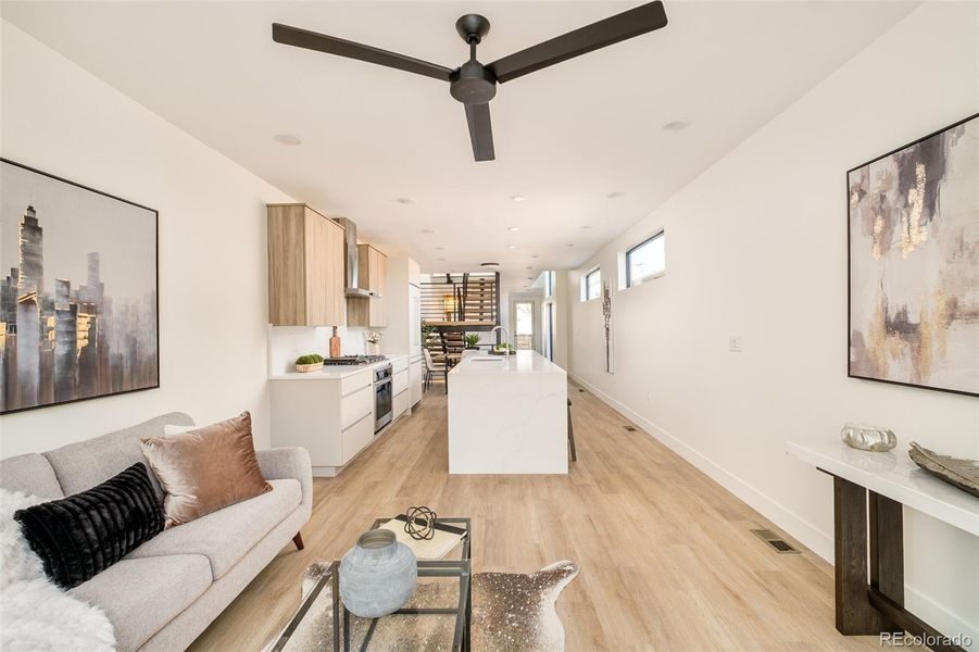Furnished interior view inside a new home in , Denver (Image 3).