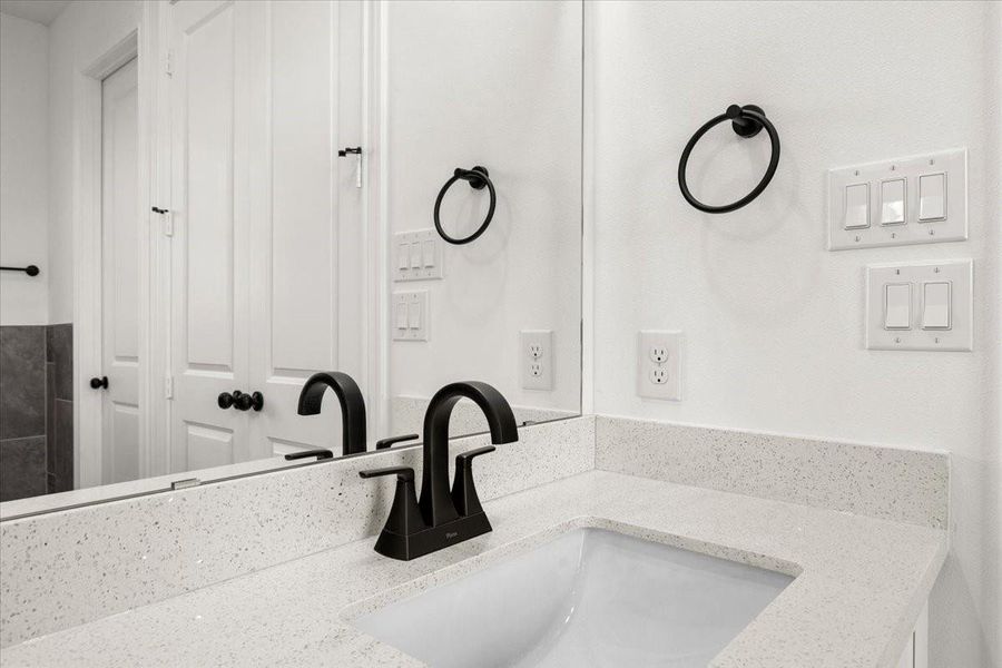 Close-up of interior finishes inside a home in , Houston (Image 17).