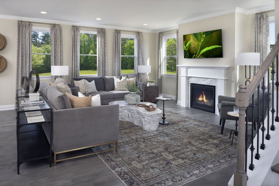 Lassen model home greatroom Lassen model home greatroom