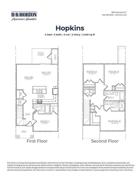 2D floor plan layout of this home in Garbon Fields, Summerville, SC (Image 5).