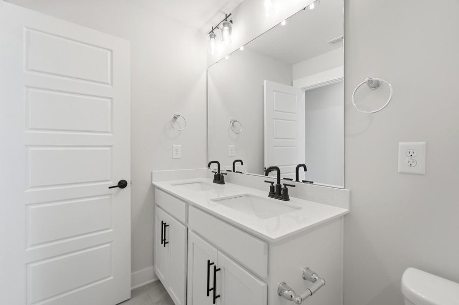 Furnished interior view inside a new home in Enclave at Riverdale, Huntersville (Image 12).
