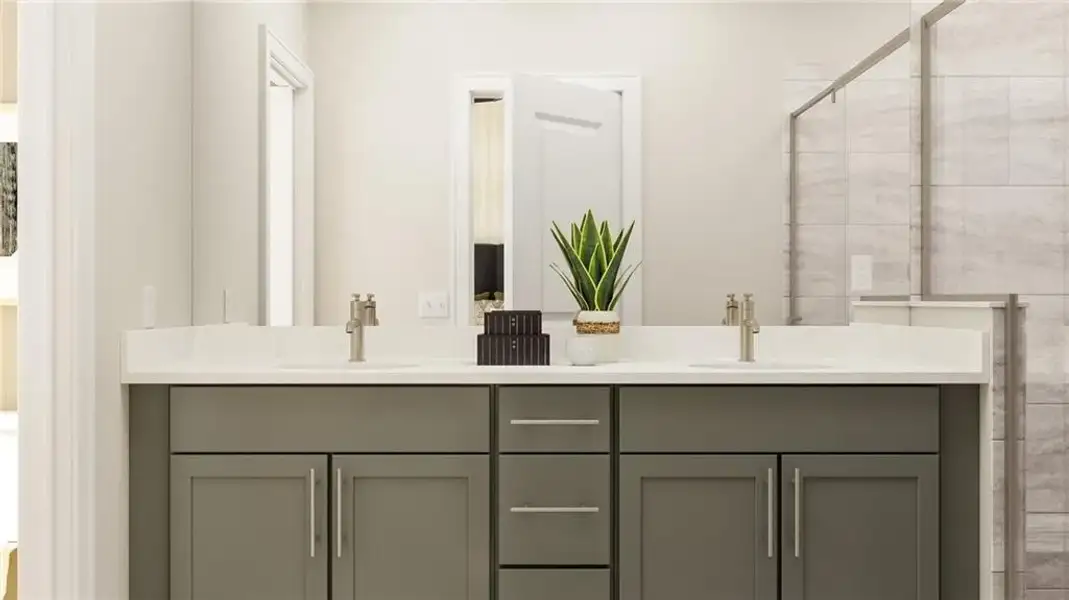 Furnished interior view inside a new home in Forrest Crossing, Woodstock (Image 11).