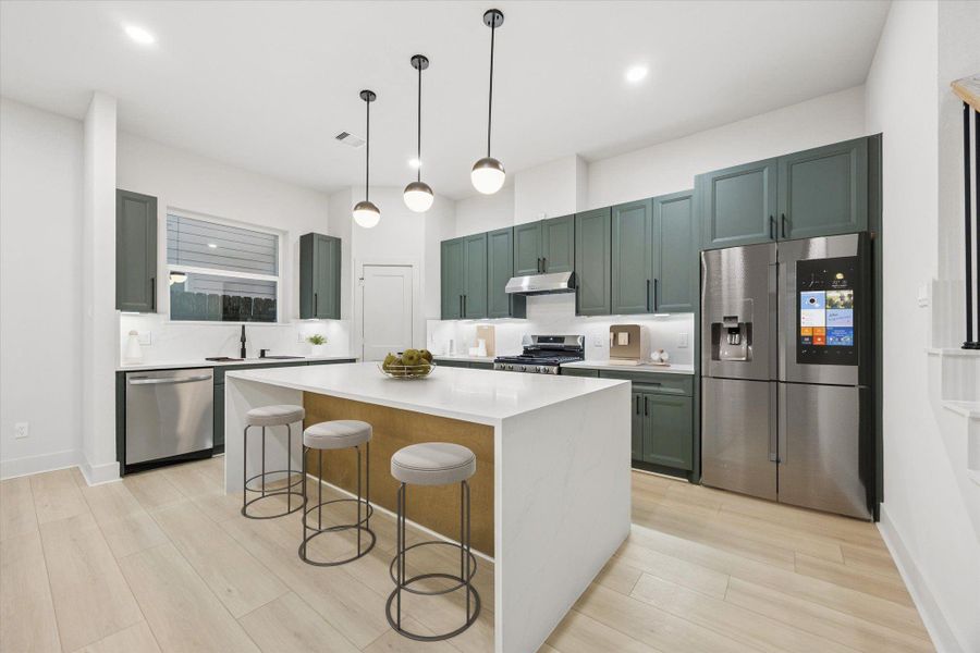 Furnished interior view inside a new home in , Houston (Image 8).
