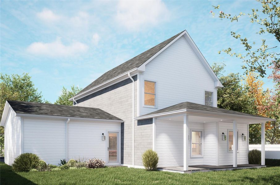 Front exterior of a new home in Dayton Colbert, Conroe, TX, highlighting curb appeal (Image 7).