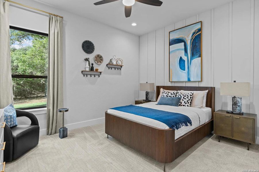 Furnished interior view inside a new home in Shavano Highlands, San Antonio (Image 7).