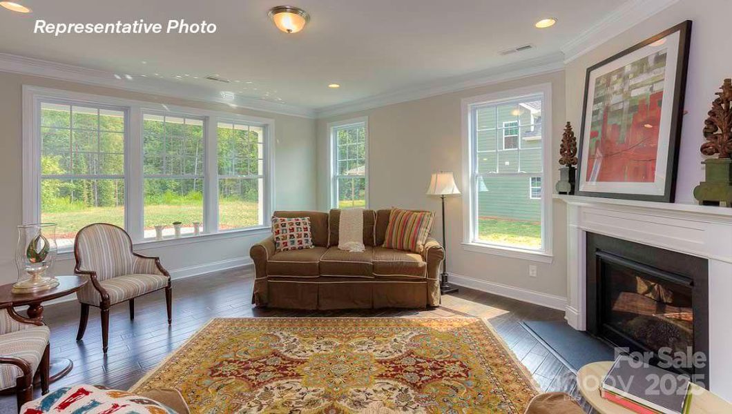 Furnished interior view inside a new home in Sanctuary at Southgate, Indian Trail (Image 13).