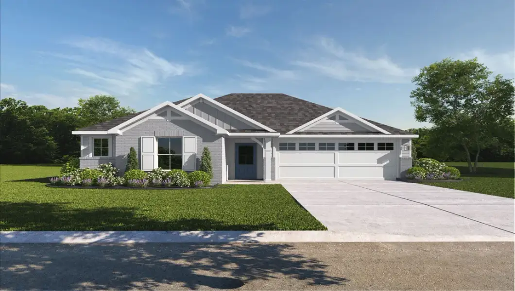 Representative exterior photo of a completed home built from the Fargo by D.R. Horton in Wildwood Estates, Nolanville, TX (Image 15).
