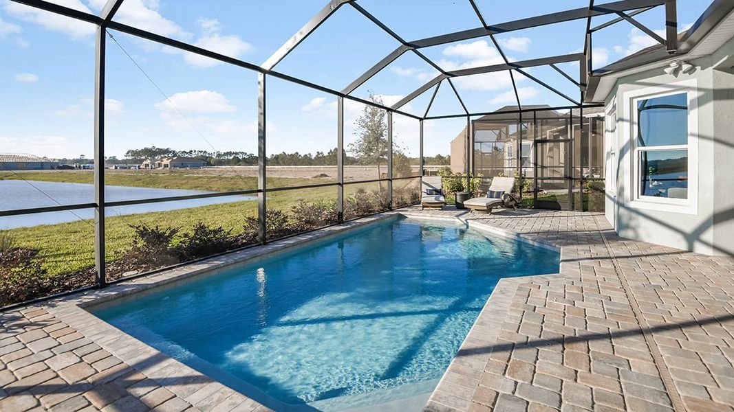 Representative exterior details of a home built from the Lazio by Taylor Morrison in Center Lake Ranch Community Group Page, St. Cloud (Image 25).