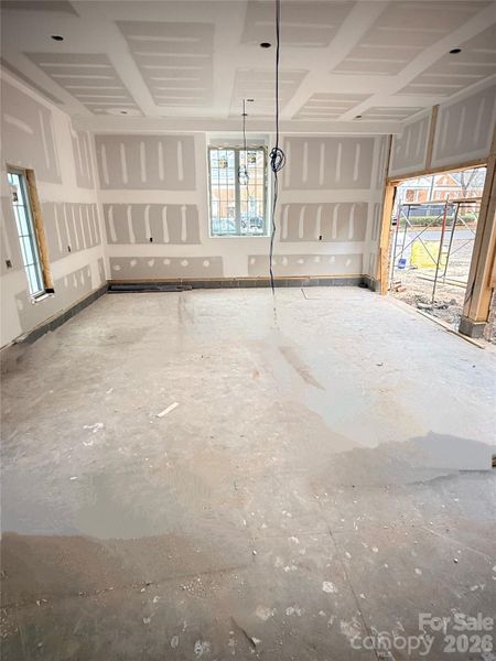 Garage Sheetrock is up & Taped 3-9-26