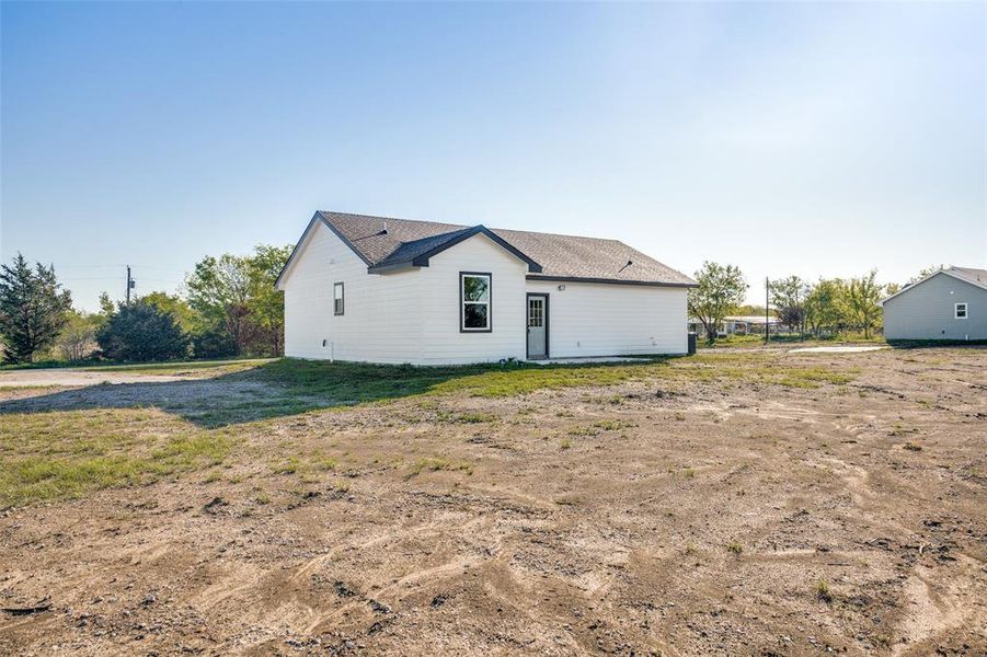 View of rear view of property