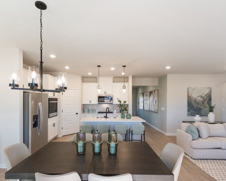 Furnished interior view inside a new home in Vines at Mill Creek - Estate Series, Braselton (Image 5). Furnished interior view inside a new home in Vines at Mill Creek - Estate Series, Braselton (Image 5).