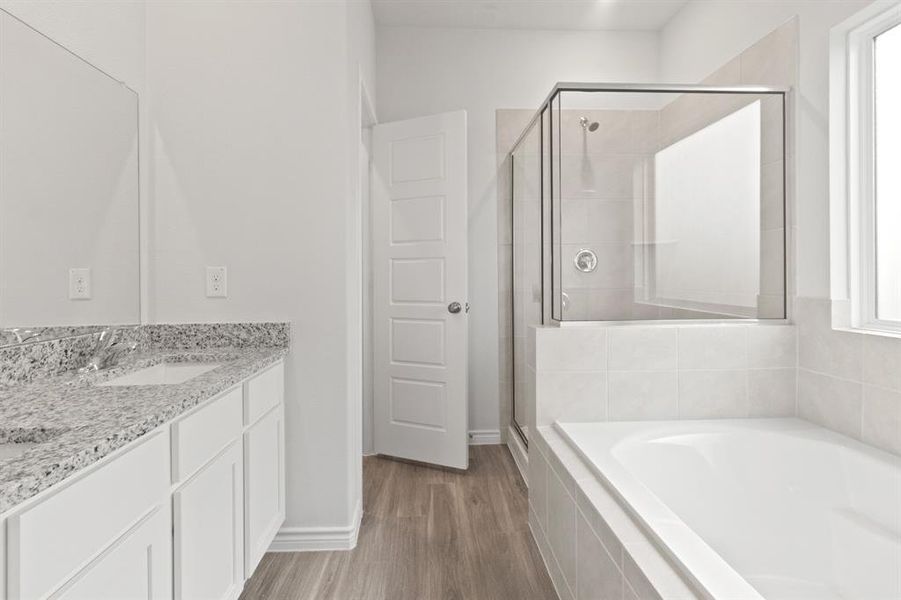 Furnished interior view inside a new home in Retreat at Fossil Creek, Fort Worth (Image 7).