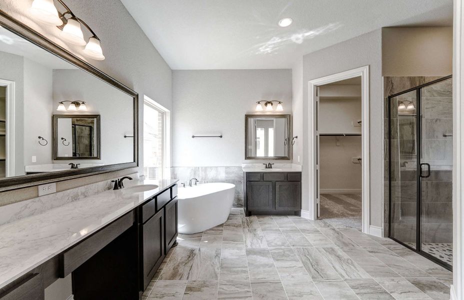 Representative furnished interior of a home built from the 3799 by Ravenna Homes in Artavia 70′, Conroe (Image 17).