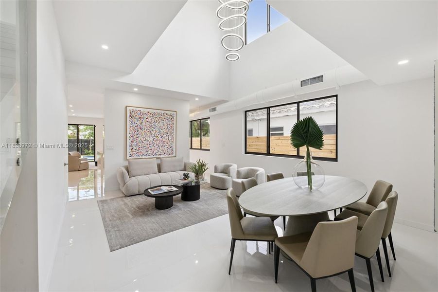 Furnished interior view inside a new home in , Miami (Image 35).