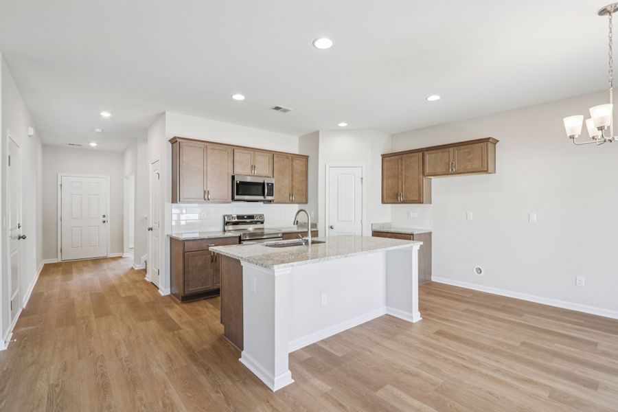 Furnished interior view inside a new home in Hayden Pointe, St. Marys (Image 8). Furnished interior view inside a new home in Hayden Pointe, St. Marys (Image 8).