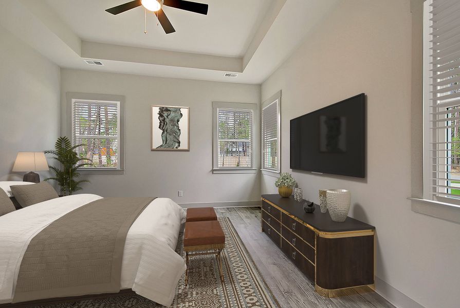 Representative furnished interior of a home built from the Lorraine by Hunter Quinn Homes in Horry County Homes, Myrtle Beach (Image 10).