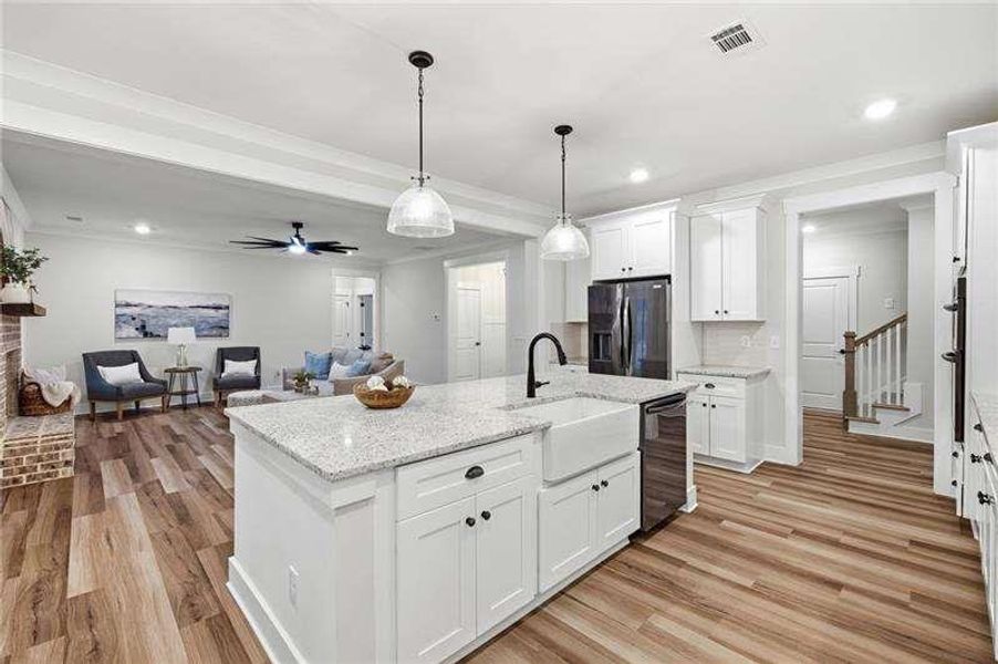 Furnished interior view inside a new home in , Dallas (Image 16).